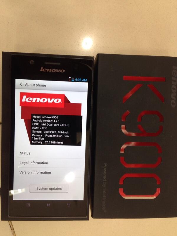 Jual Lenovo k900 black 32gb