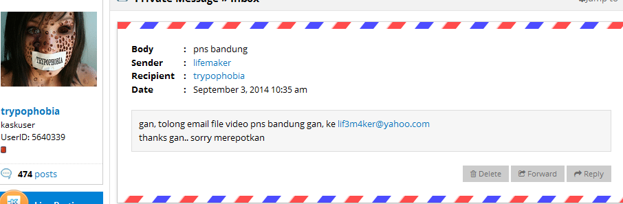 Hebohh..!! bocoran WIKILEAKS, email, id kaskus pelaku otak mesum,.