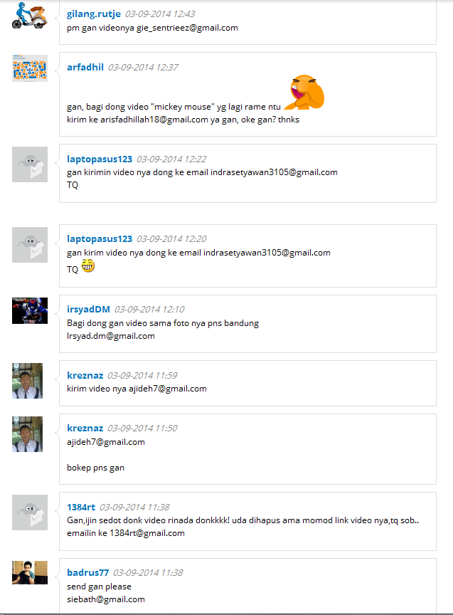 Hebohh..!! bocoran WIKILEAKS, email, id kaskus pelaku otak mesum,.