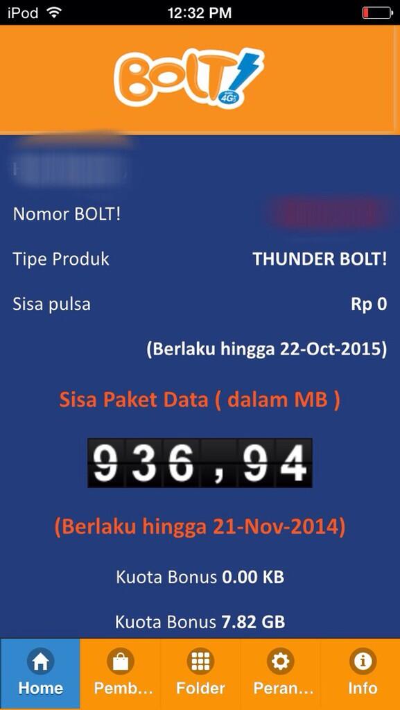 Keanehan BOLT lagi - lagi , cek applikasi bolt agan ?