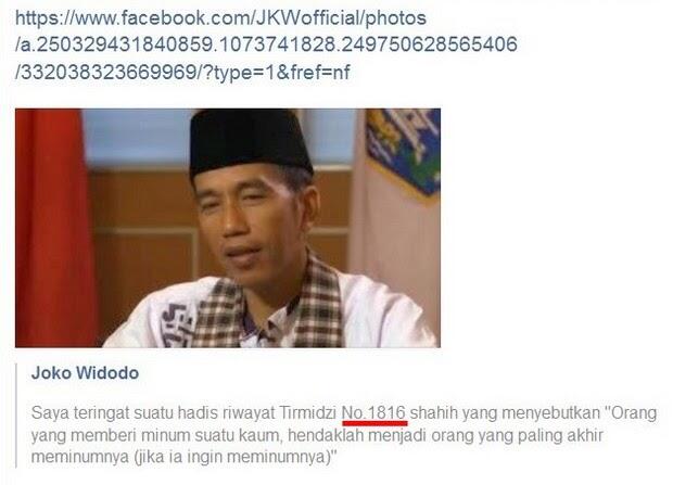 Subhanallah.. Ternyata Jokowi Hafal Hadits Sampai Nomor Urut Haditsnya