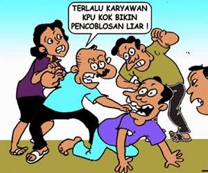 Staf KPUD `Coblos` Bini Orang