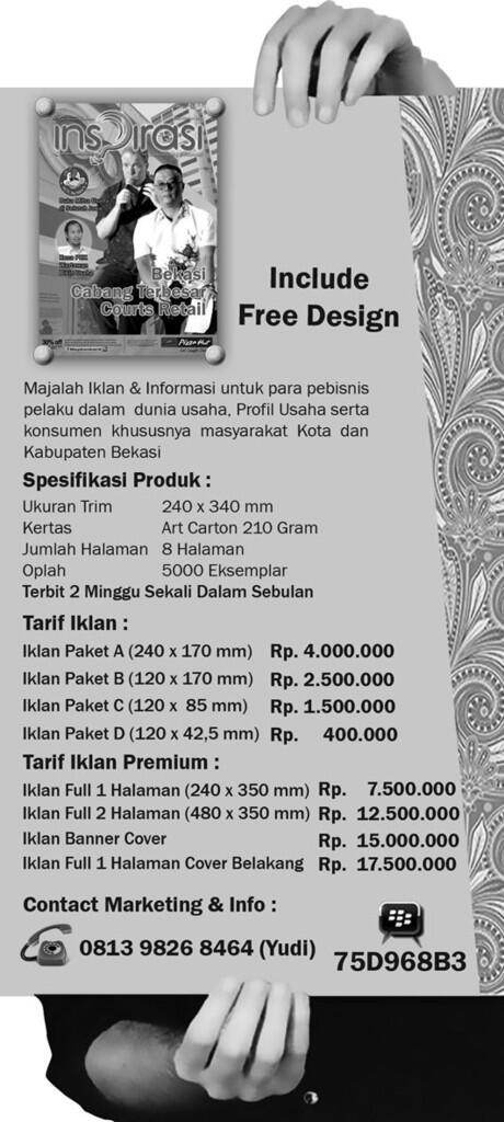 Majalah Iklan "Inspirasi Bekasi"