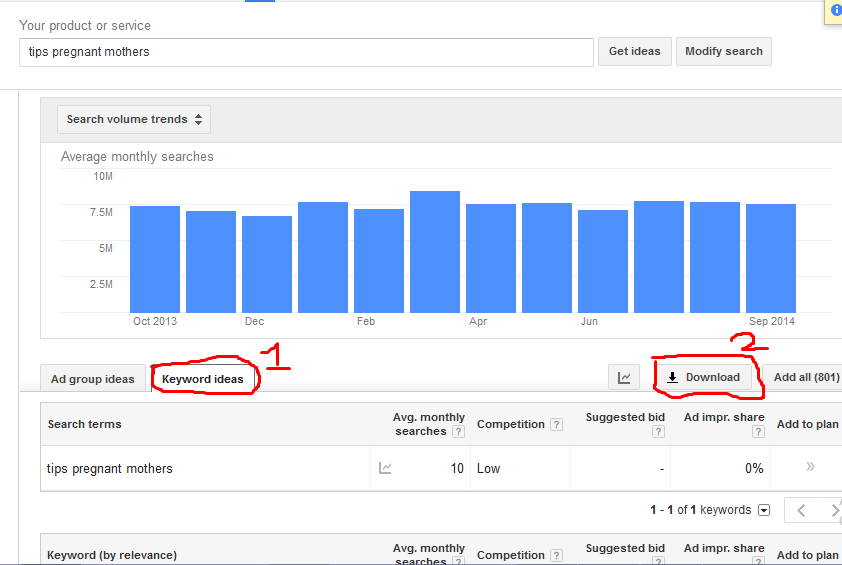 &#91;SHARE&#93; Tutorial Research Keyword (Google Keyword Planner) | October 2014