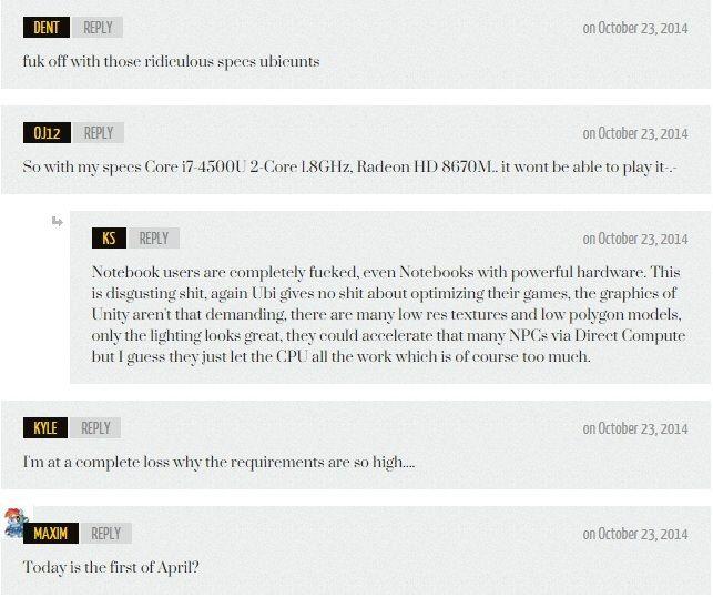 Gara-gara Spesifikasi PC AC Unity Terlalu Tinggi, Gamer PC Ngamuk ke Ubisoft!