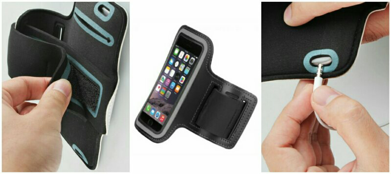 Sport Armband Iphone , Android, Blackberry, Double Pouch Universal 