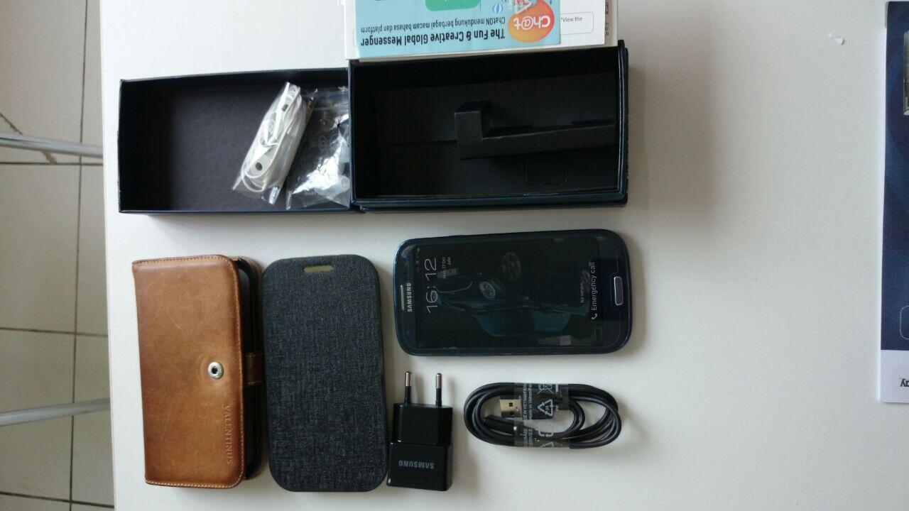 samsung galaxy S3 I9300 | pebble blue komplit | ex garansi SEIN
