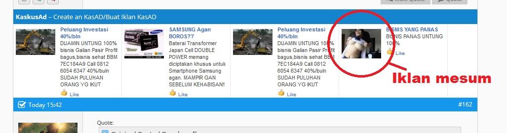 Kok ada iklan berbau pornografi di KaskusAd???