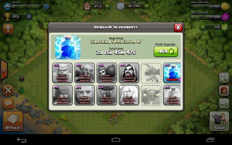 account clash of clan th 6 murmer max