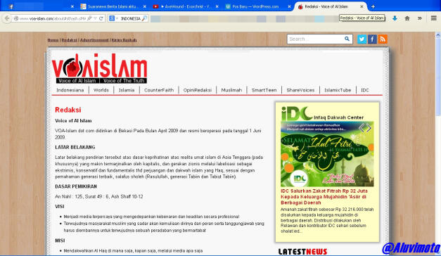 Agan suka share berita dr VOA-ISLAM, SUARANEWS, PKSblablabla, JONRU, dsb? 