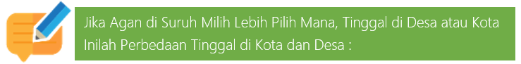 Kalo Disuruh Milih Agan Pilih Hidup di Desa atau Kota