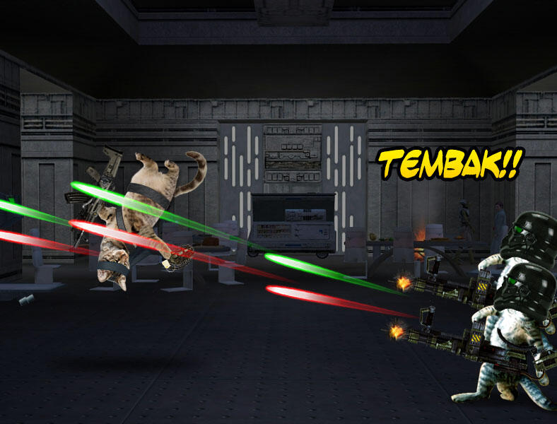 Kucing Numpang Lewat - Episode Star Wars (Komik Sotosop Full Picture)