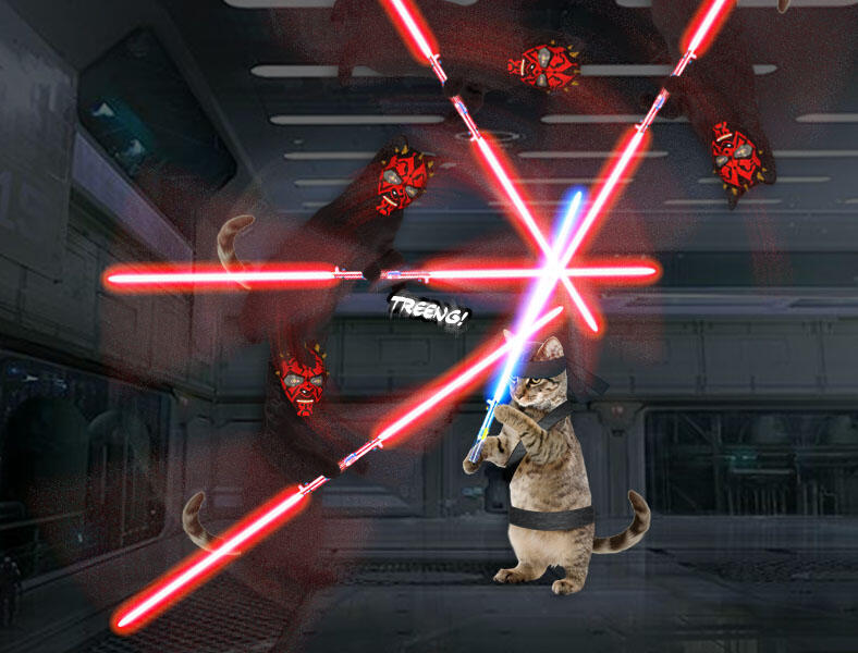 Kucing Numpang Lewat - Episode Star Wars (Komik Sotosop Full Picture)