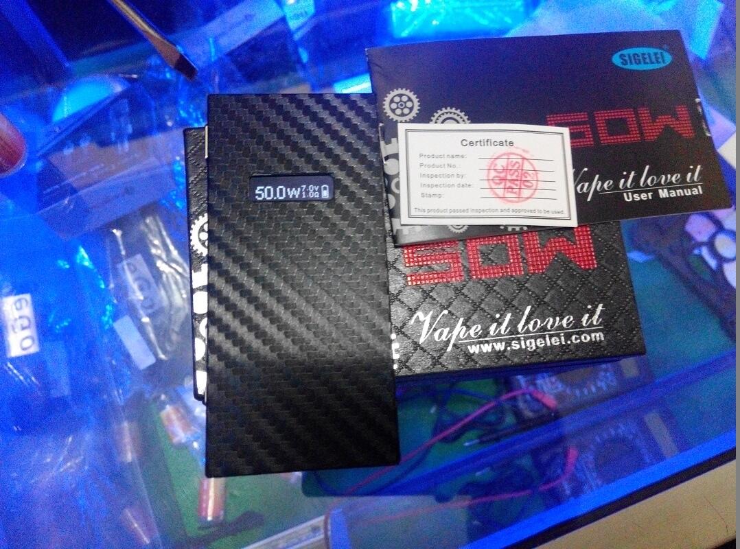 VAPORIZER SIGELEI 50W BOX MOD + kayfun lite plus v2 by hcigar SOLO