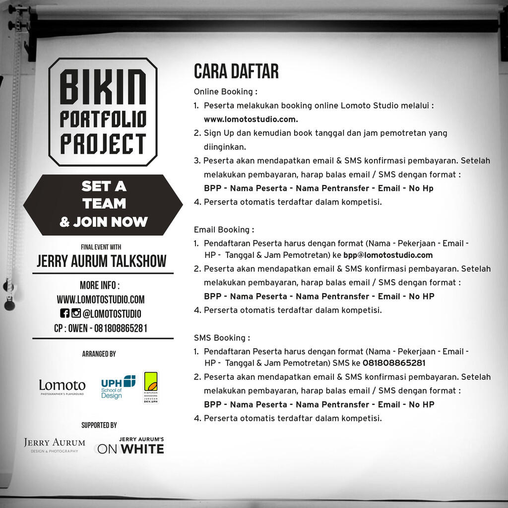 Event LOMOTO &quot;Bikin Portfolio Project&quot; 