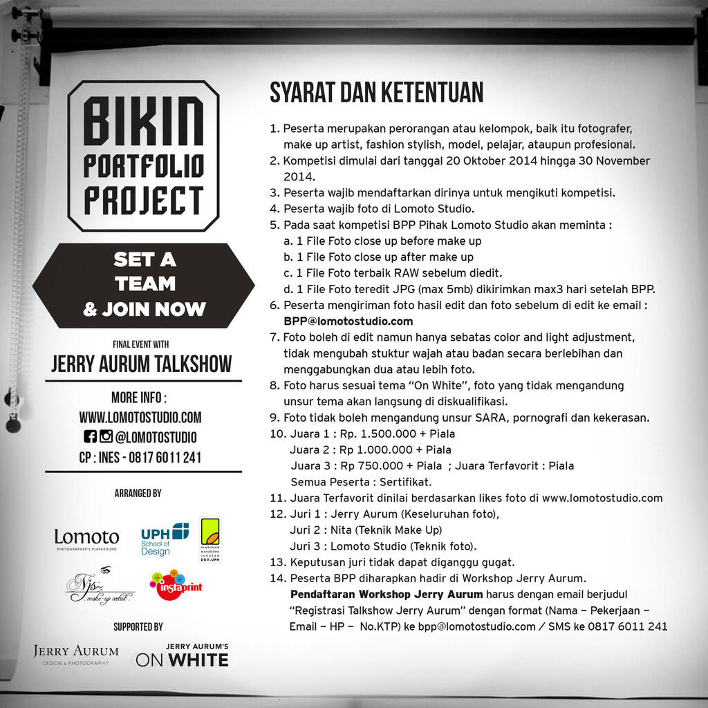 Event LOMOTO &quot;Bikin Portfolio Project&quot; 