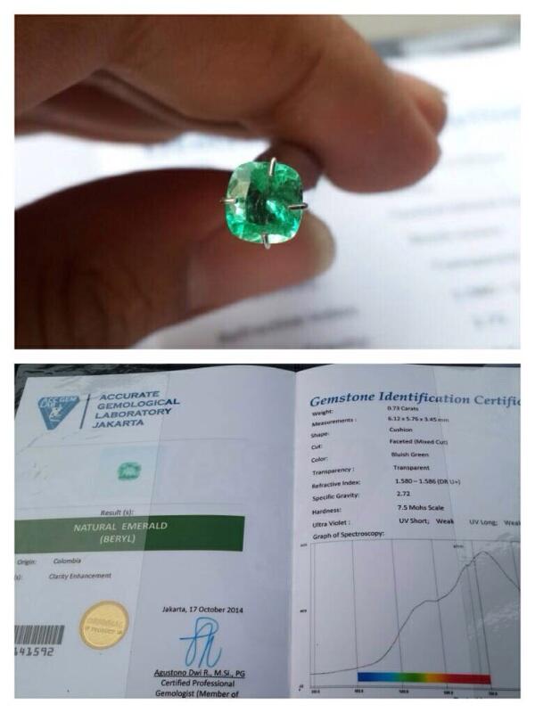 Zamrud colombia (natural emerald)