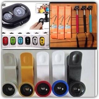 tongsis, tomsis bluetooth, lazypod jepsis, fish eye MURAH! reseller welcome!