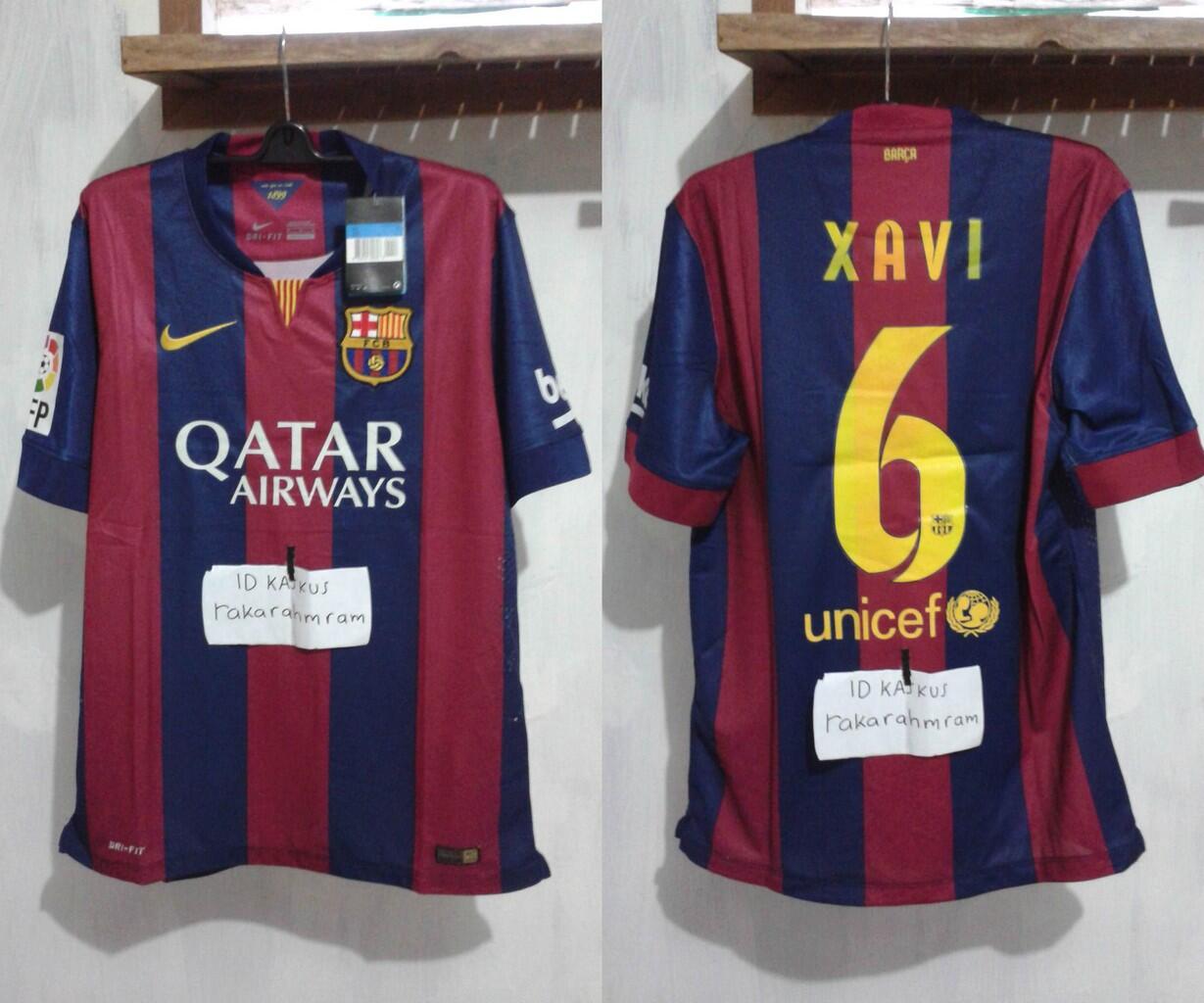 Jersey Paketan Barca Barcelona Home 14/15 dan Final London fullpatch murah banget