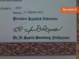 Tanda tangan 7 presiden RI
