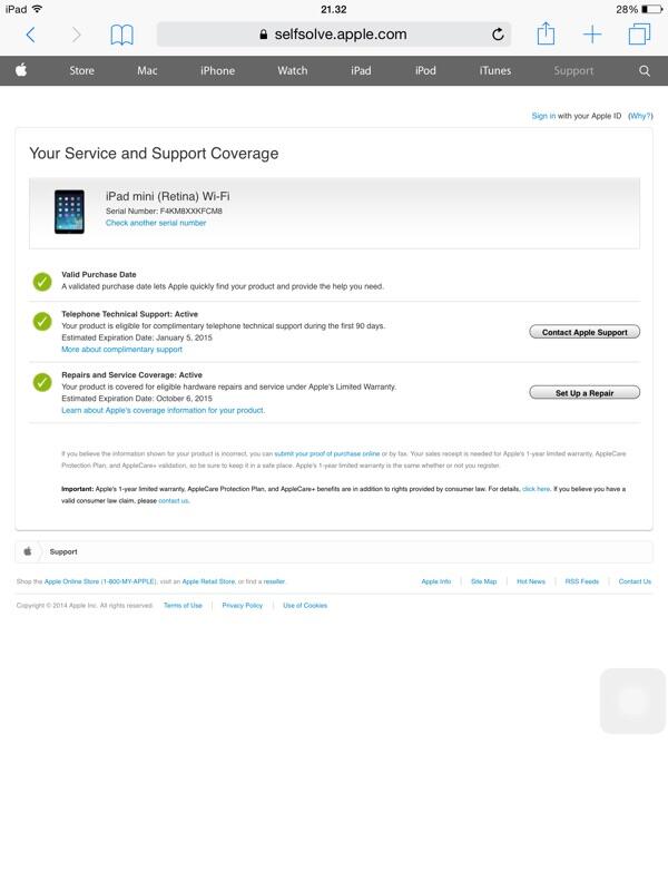 ioad mini 2 retina display mulus 99%
