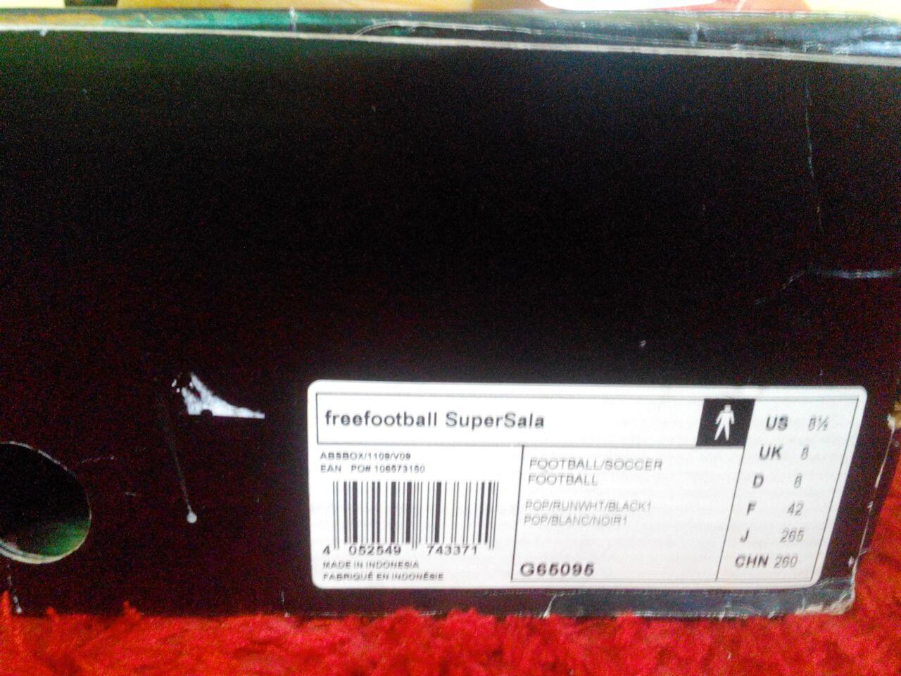 WTS ADIDAS FREEFOOTBALL SUPERSALA Sz 42(26.5Ccm), mulus