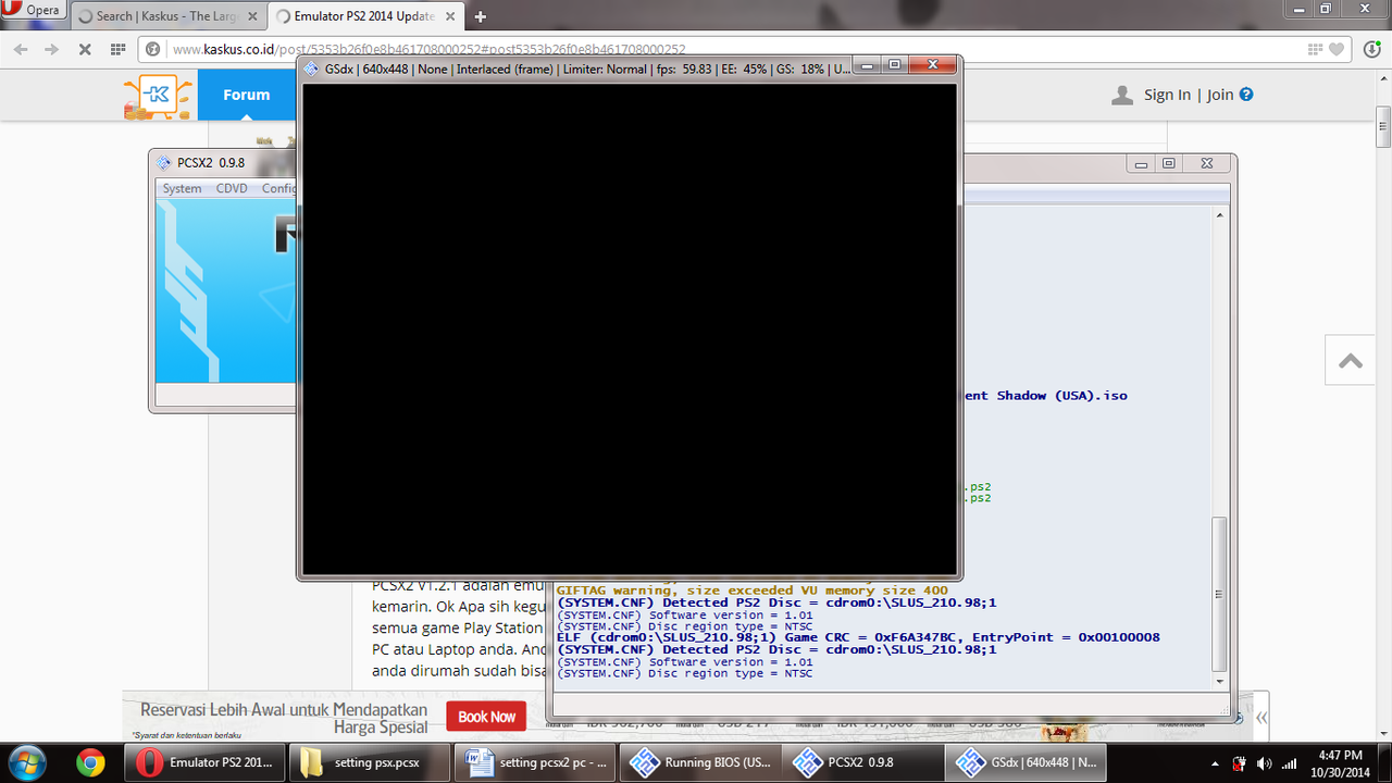 Setting PCSX2 kok hasilnya gini ya?