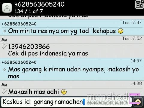 Testimoni ane selama jualan ID Kaskus: ganang.ramadhan (www.gojerseyjogja.com)