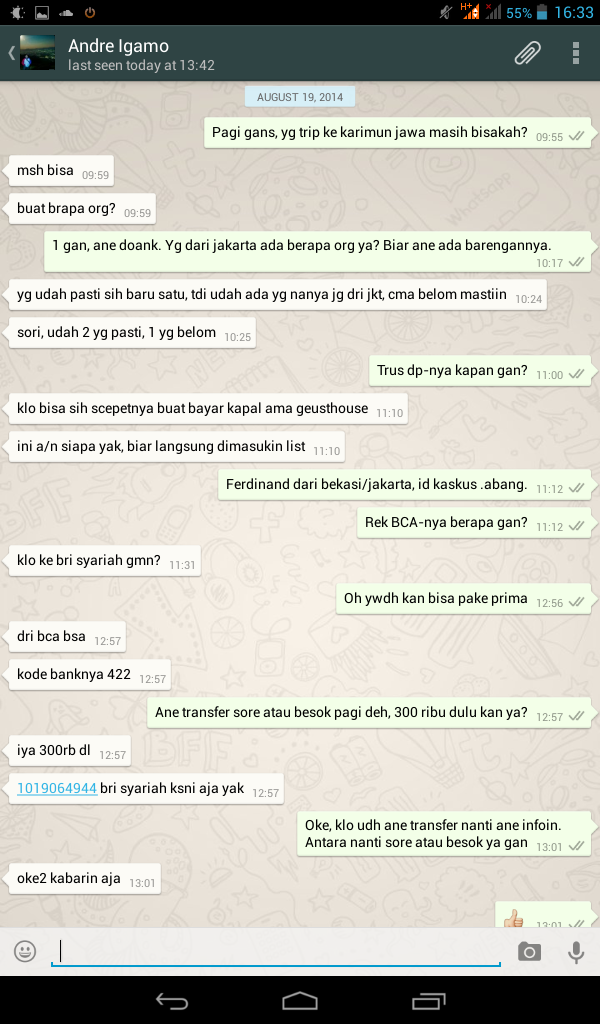 Ane ketipu dari ajakan trip