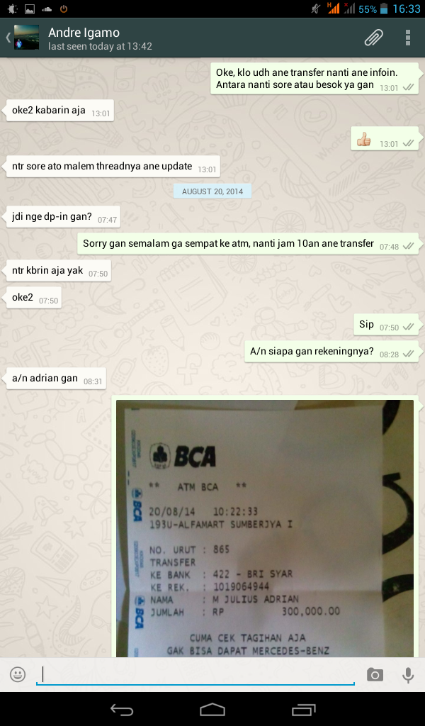 Ane ketipu dari ajakan trip