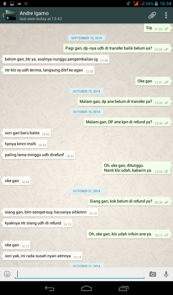 Ane ketipu dari ajakan trip