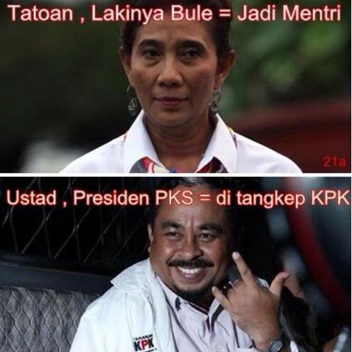 (Susi VS Sok Suci) Nyentrik, Banyak Meme Menteri Susi di Dunia Maya 