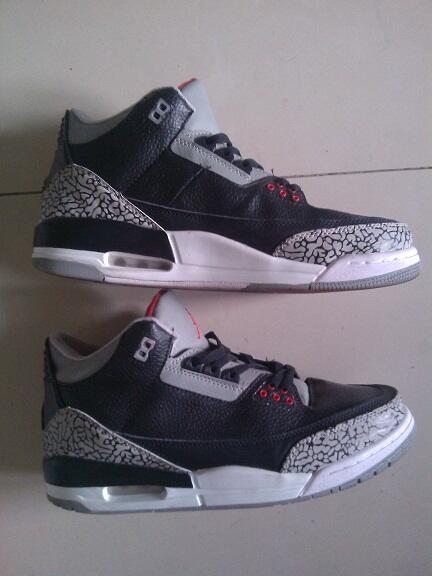 Air Jordan 3 Black Cement KW size 11 aka 45 replika