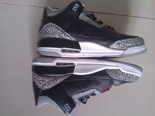 Air Jordan 3 Black Cement KW size 11 aka 45 replika