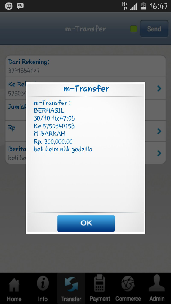 sekedar info agar lebih hati2 aja beli barang online di luar kaskus