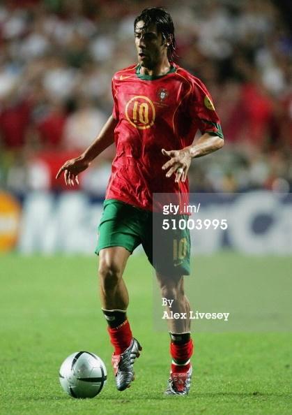 JERSEY PORTUGAL HOME 2004 ORIGINAL (RUI COSTA 10) W/mdt