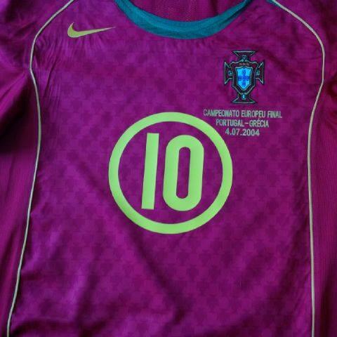 JERSEY PORTUGAL HOME 2004 ORIGINAL (RUI COSTA 10) W/mdt