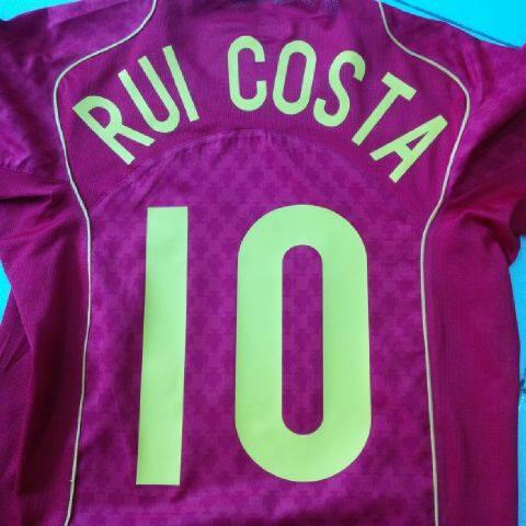 JERSEY PORTUGAL HOME 2004 ORIGINAL (RUI COSTA 10) W/mdt
