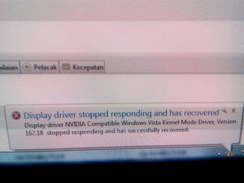 vga eror setiap habis startup w7