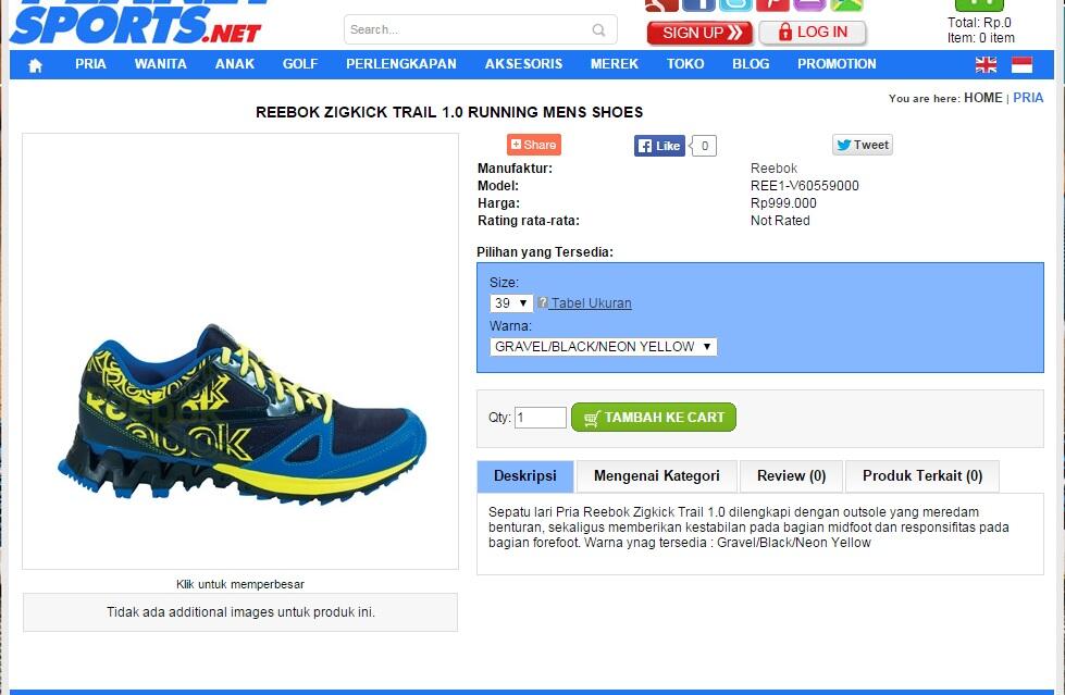 WTS Running Shoes / Trail Shoes Reebok Zigkick Trail 1.0