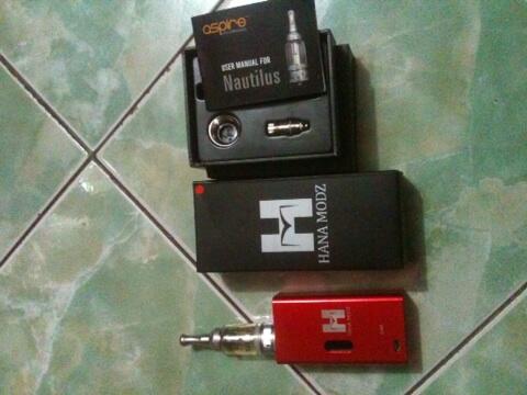 WTS HANA MODZ V3 + TANK NAUTILUS 5ml + BATTREY EFAST
