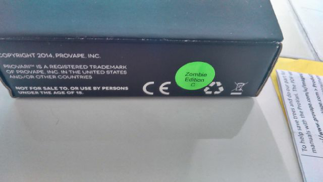 PROVARI ZOMBIE(bukan mini) 18650,18500,(Limited)GREEN LED DIGITAL DISPLAY GREEN.