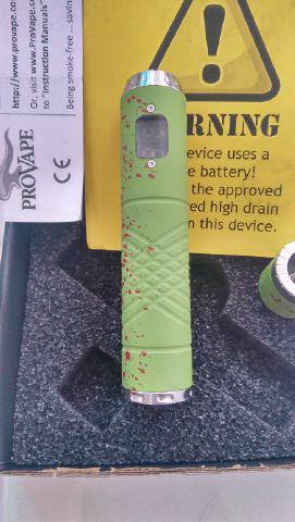 PROVARI ZOMBIE(bukan mini) 18650,18500,(Limited)GREEN LED DIGITAL DISPLAY GREEN.