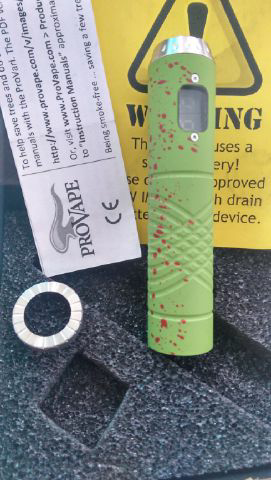 PROVARI ZOMBIE(bukan mini) 18650,18500,(Limited)GREEN LED DIGITAL DISPLAY GREEN.