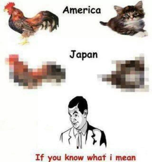 Perbedaan Amerika dan jepang (BB18++)