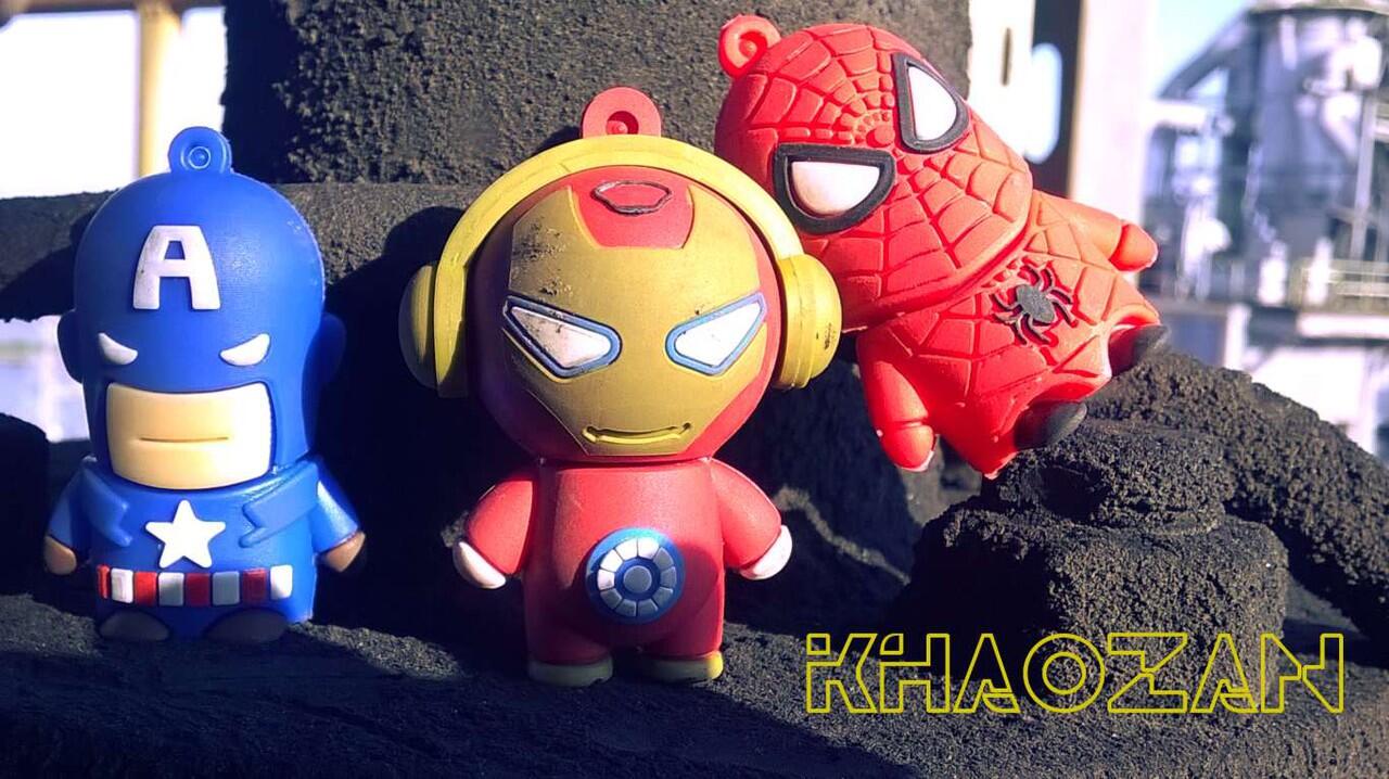USB Flashdisk - MARVEL HEROES: Iron Man, Spider Man, Captain America