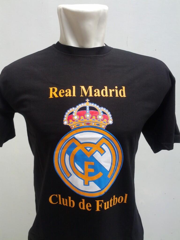 Kaos Logo Klub Manc City, Manc United, Arsenal, Chelsea, Real Madrid, Juventus dll