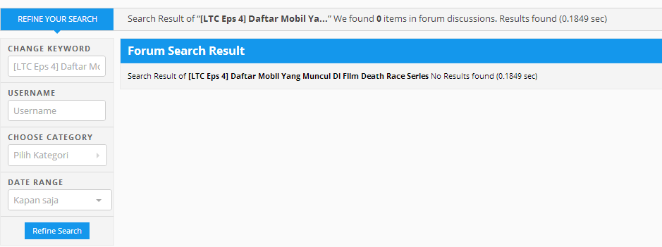 &#91;LTC Eps 4&#93; Daftar Mobil Yang Muncul Di Film Death Race Series