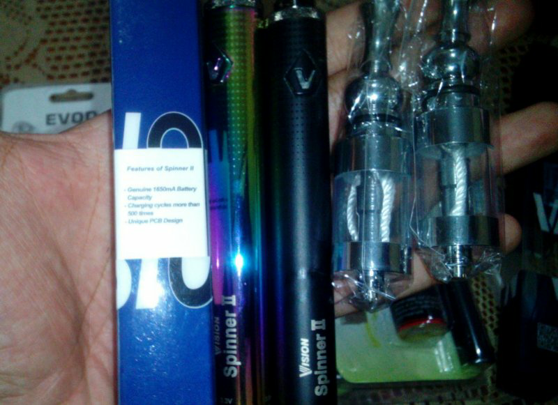 Vaporizer Rokok Elektrik Vision Spinner II 2 1650mah Tank X6 V2 EVOD dan CE5 Jangkar