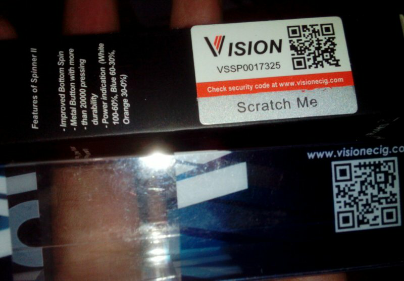 Vaporizer Rokok Elektrik Vision Spinner II 2 1650mah Tank X6 V2 EVOD dan CE5 Jangkar